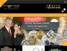 Tablet Screenshot of goldanddiamond.com